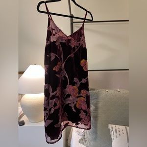 Velvet mini dress